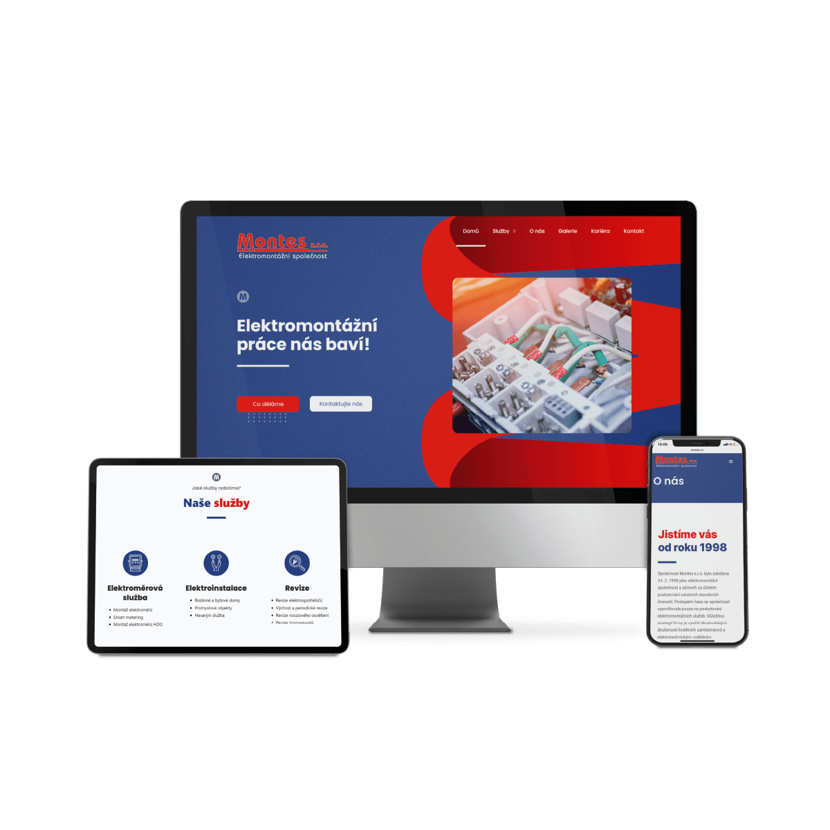 Webové stránky Montes